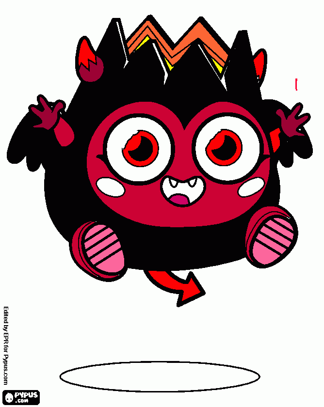 it is divalo a volcano devil coloring page