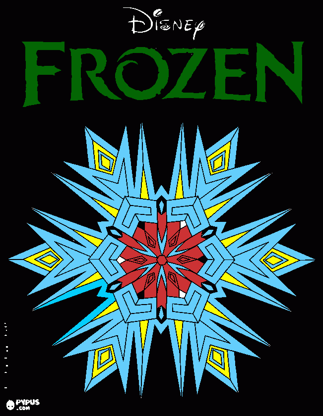 It tell you about a movie called frozen! coloring page