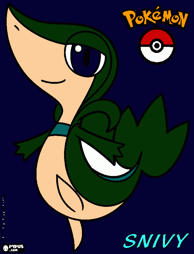 Its A Cool Snivy coloring page