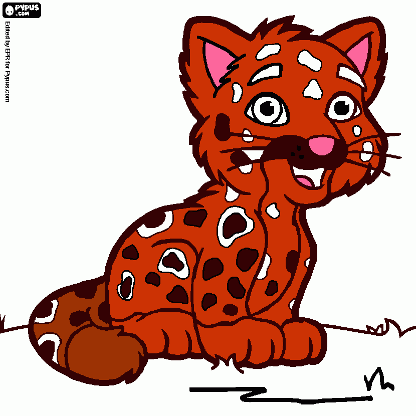 jaguar Dijah coloring page