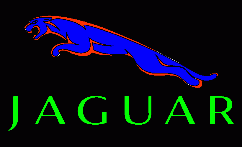 jaguar logo coloring page