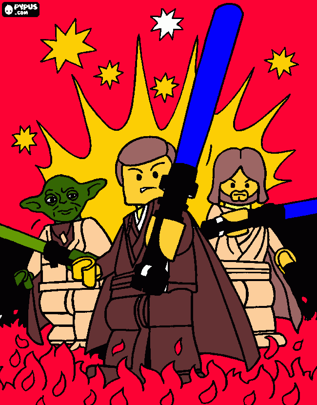 Jedi coloring page