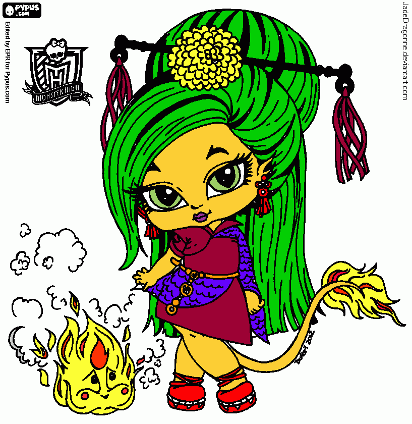 jenafire coloring page