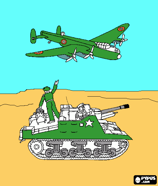 Jesse's tank coloring page