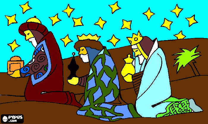 jesus' gifts coloring page