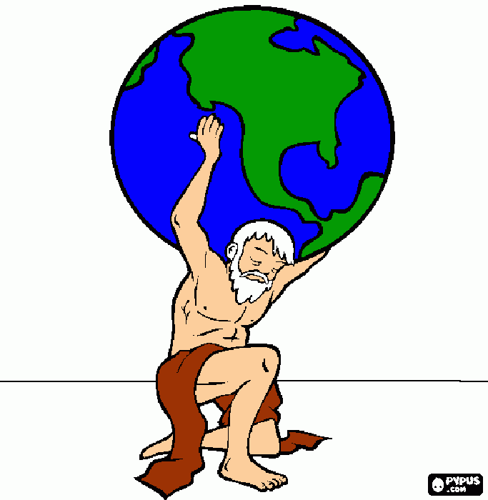 jesus holding the world coloring page