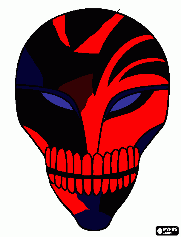 joe's hollow mask coloring page