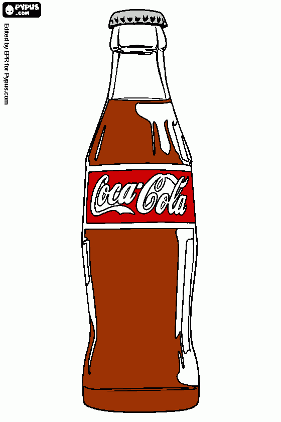 Johnson Coca-Cola coloring page