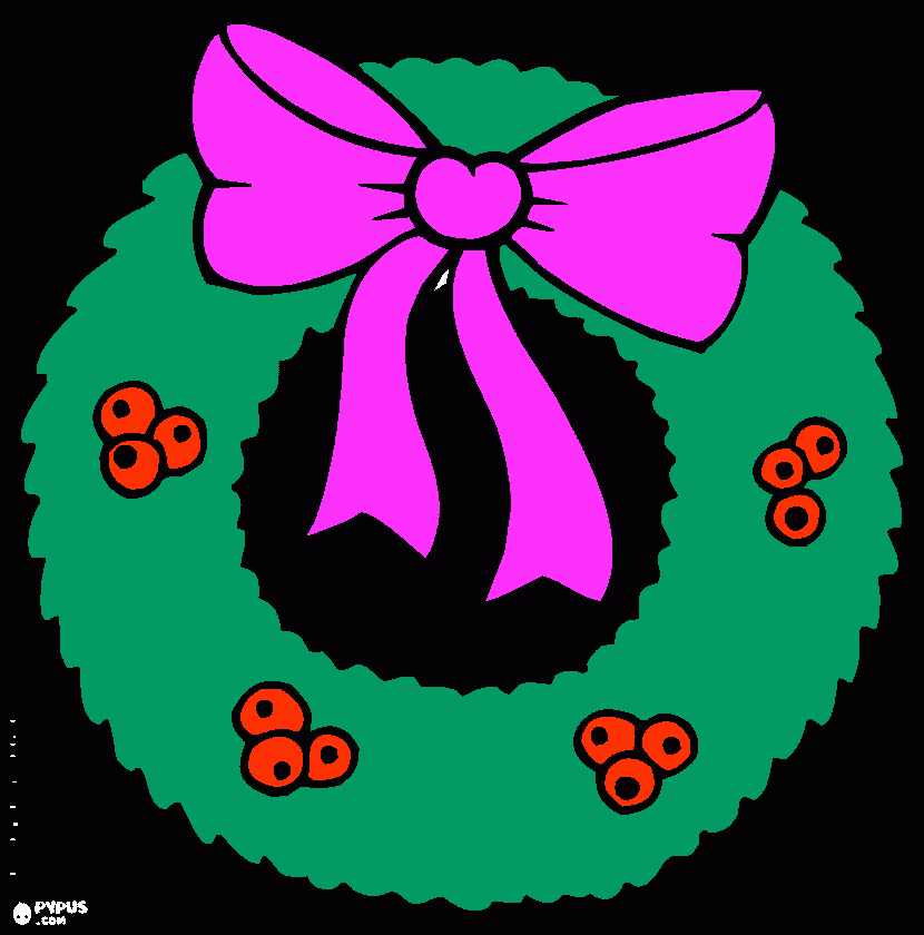 Julia'a wreath coloring page