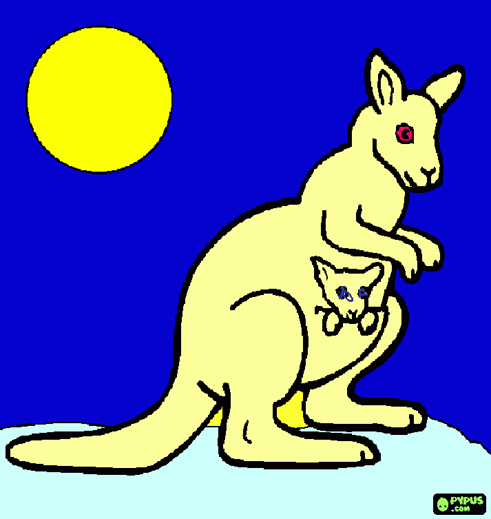 Kanga And Roo coloring page