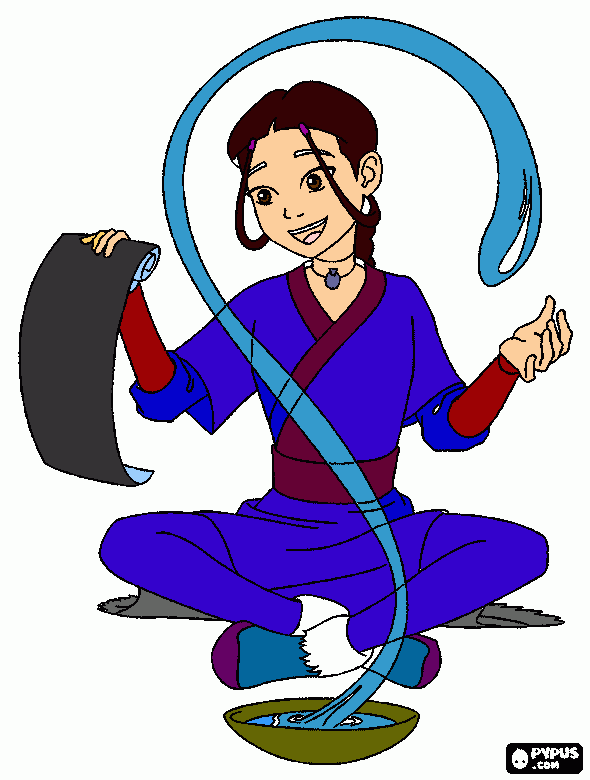 Katara coloring page