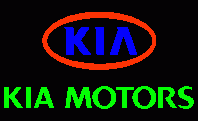 kia motors logo coloring page