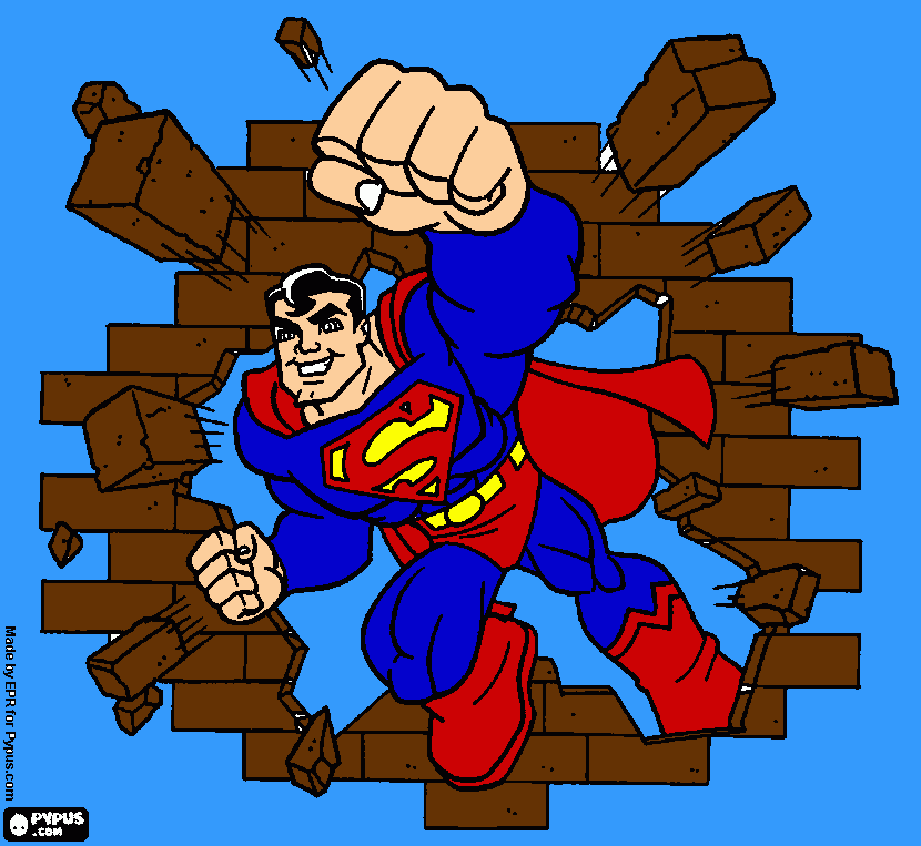 kiddo superman coloring page