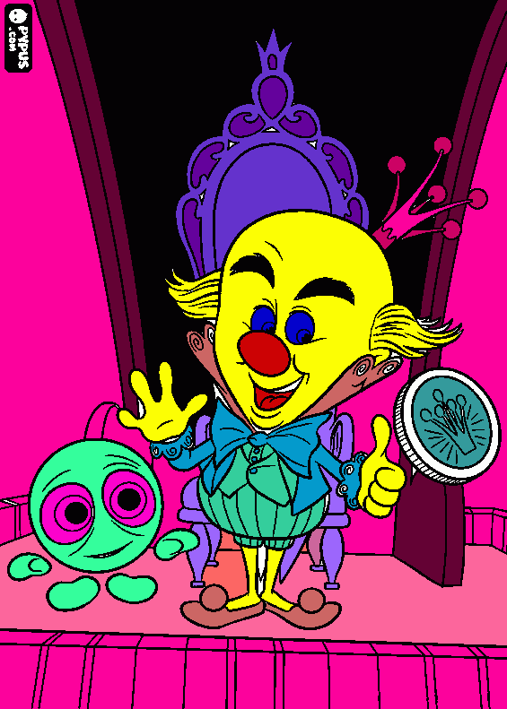 king candy and sour bill coloring page