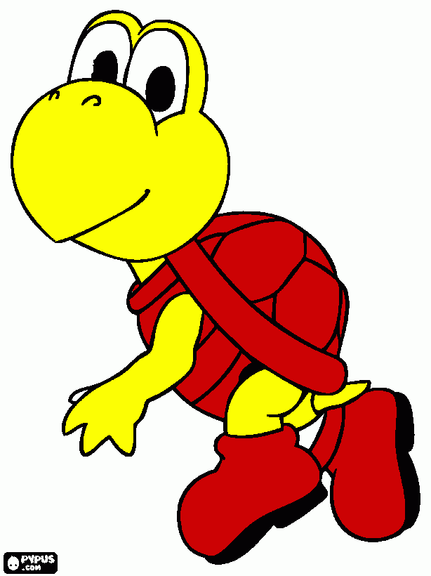 koopa coloring page