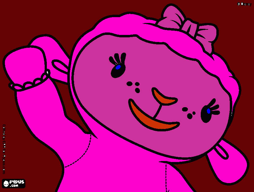 lamby coloring page