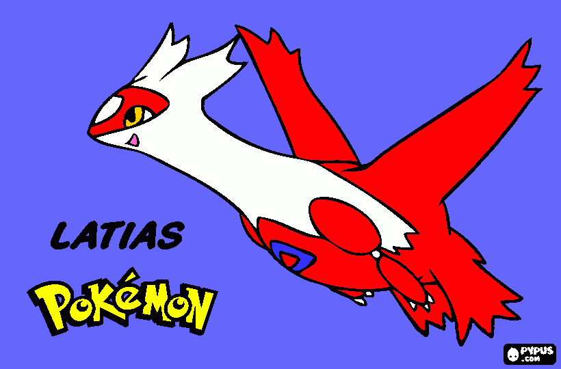 latias coloring page