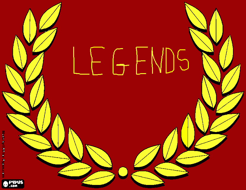 Legend coloring page