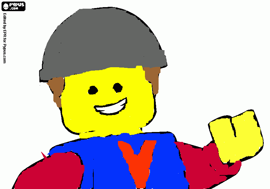 lego belder  coloring page