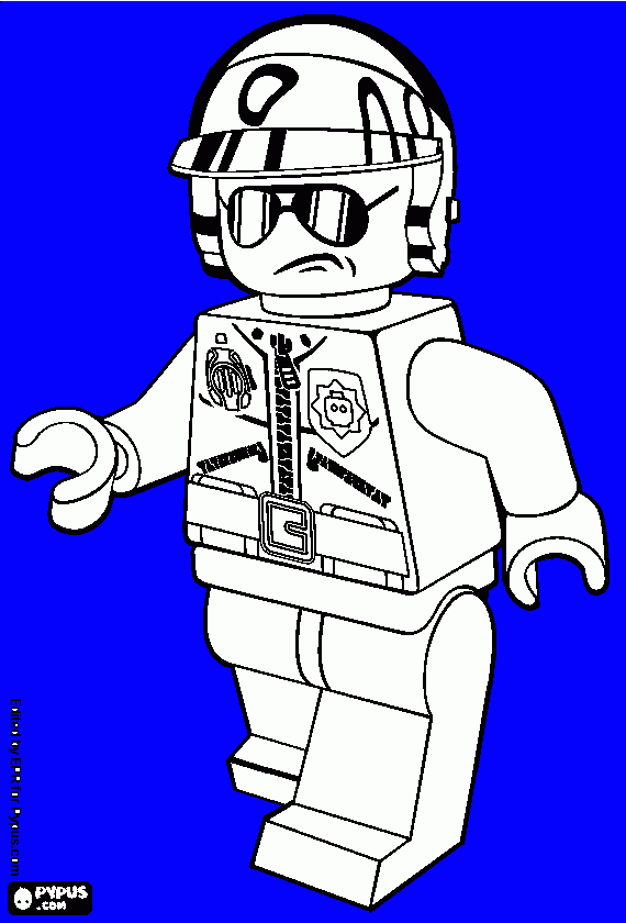 LEGO COP  coloring page