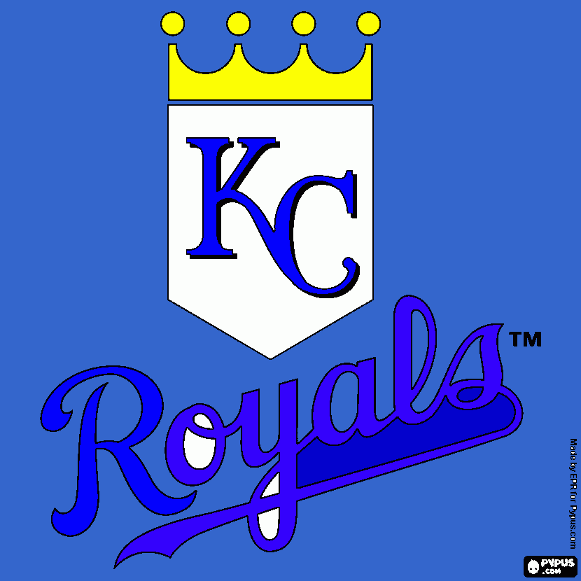 LETS GO ROYALS coloring page