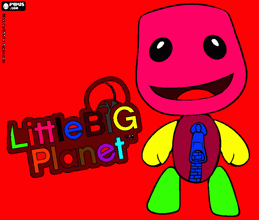 little big planet 2 coloring page