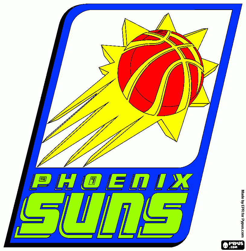 Phoenix suns coloring pages