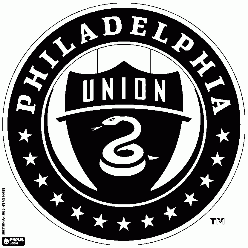 Logo Philadelphia coloring page