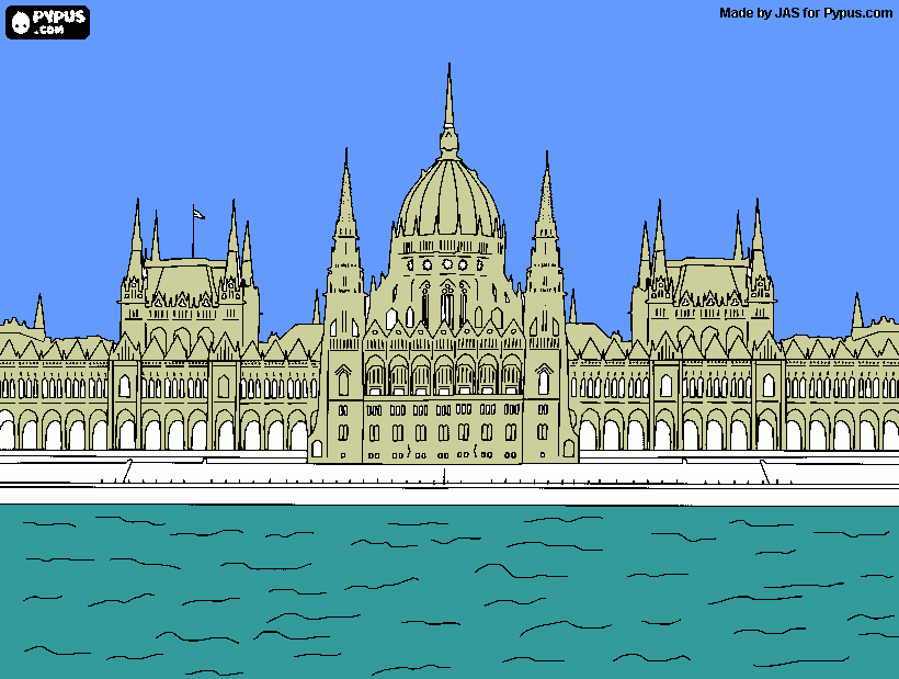 london coloring page