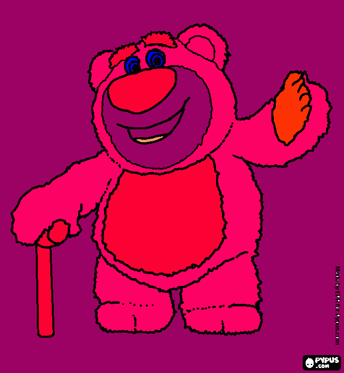lotso the bear coloring page
