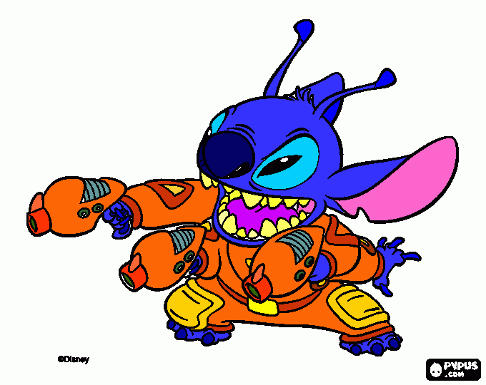 luca's stitch coloring page