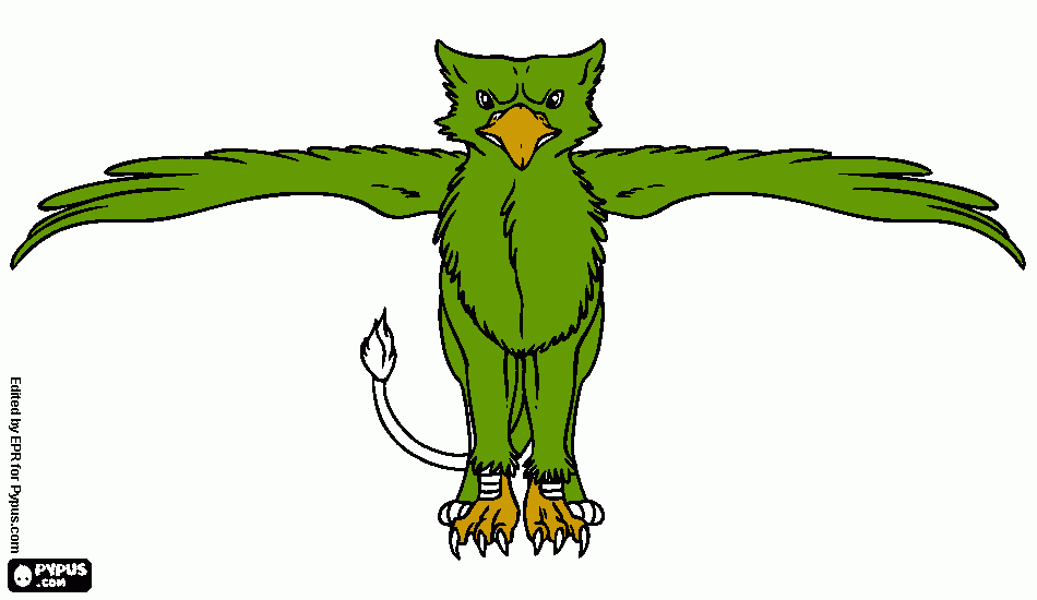 MacGruffin the griffin coloring page