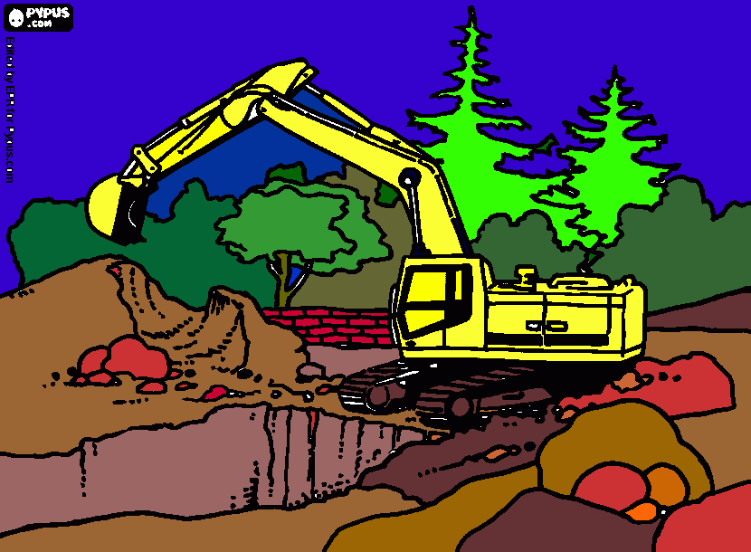 Mac's construction computuer coloring coloring page