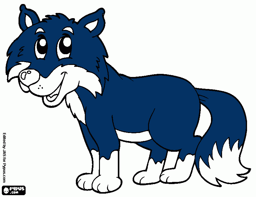 Maja the fox coloring page