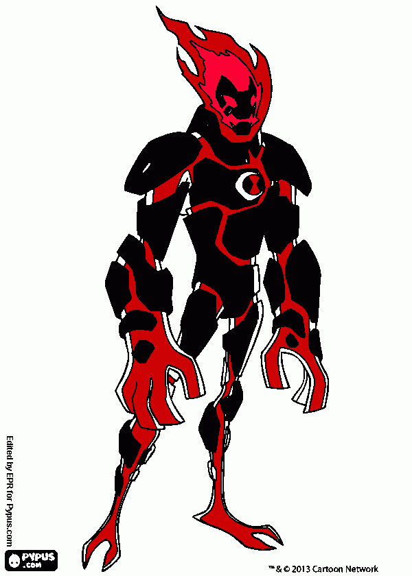 malware heat blast coloring page