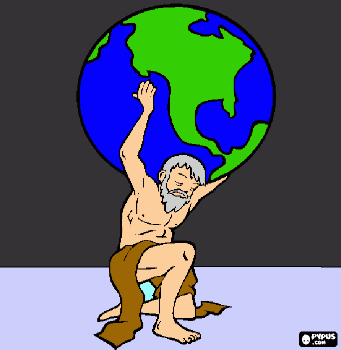 man holding the glob coloring page