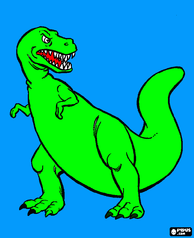 Marečkov 2. dinosaurus coloring page