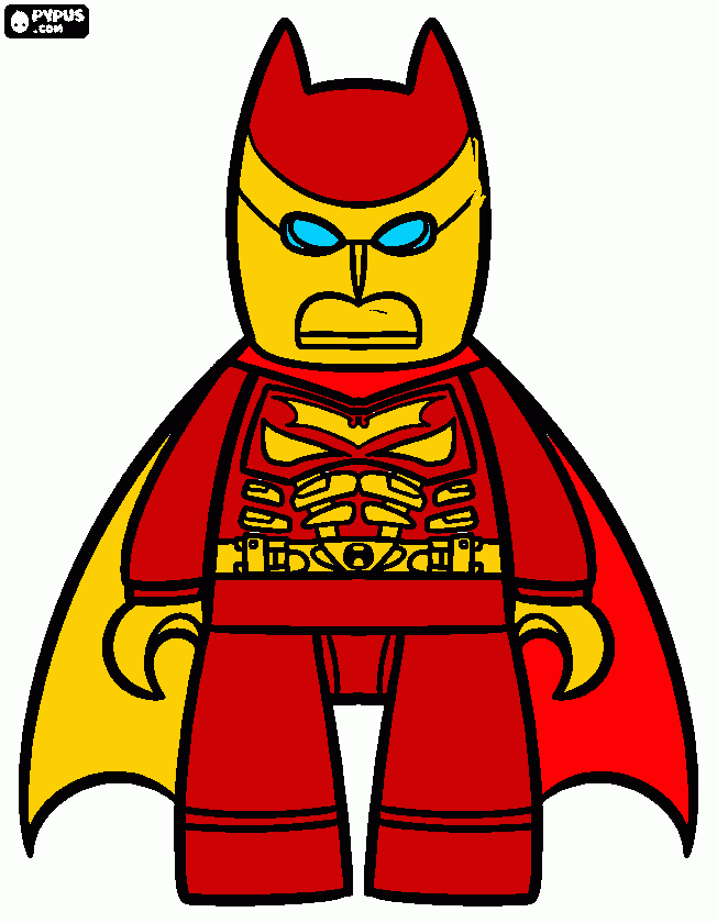 mark 42 iron man (batman) coloring page