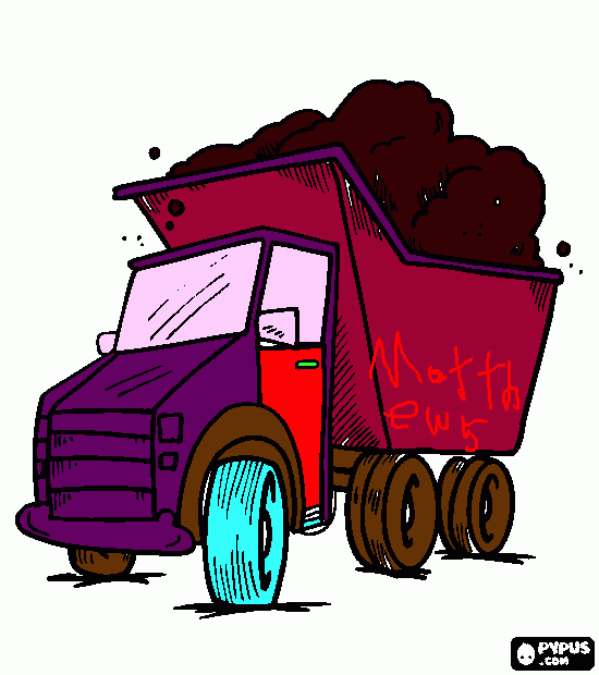 Matthew's Dump Truck coloring page