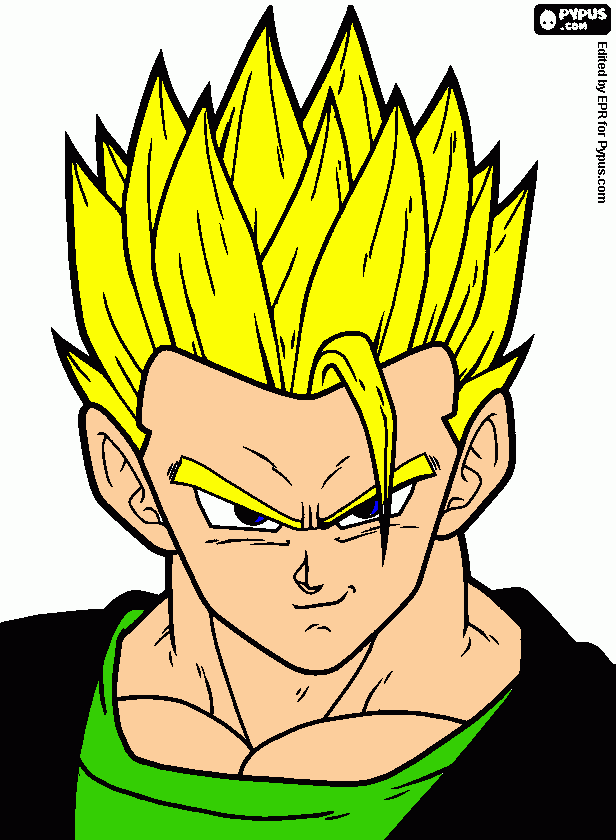 Max- Gohan Powered coloring page