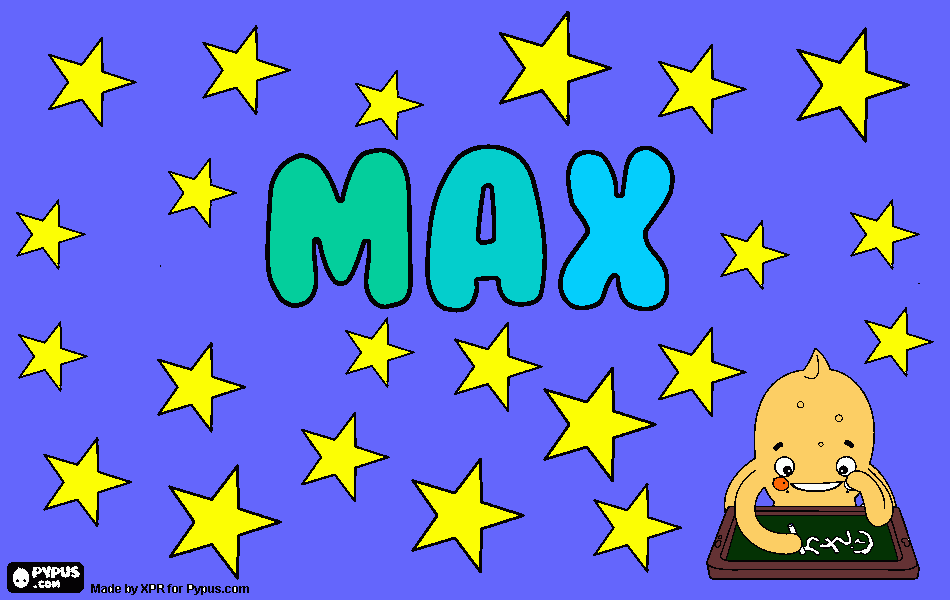 max coloring page