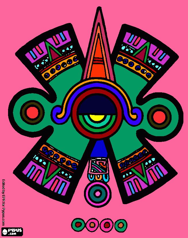 mayan Drwaing coloring page