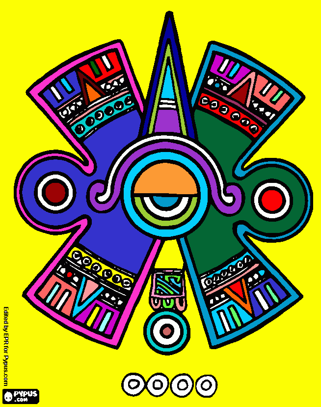 mayan project part 1 coloring page