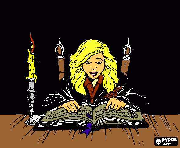 Me in Hogwarts! coloring page