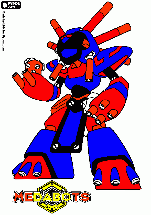 Medabot coloring page