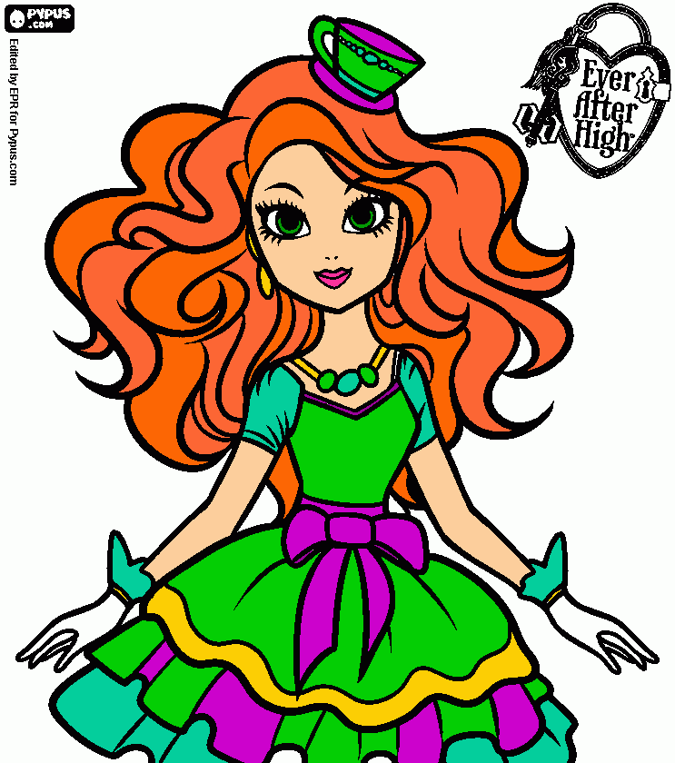 Medaline Hatter coloring page