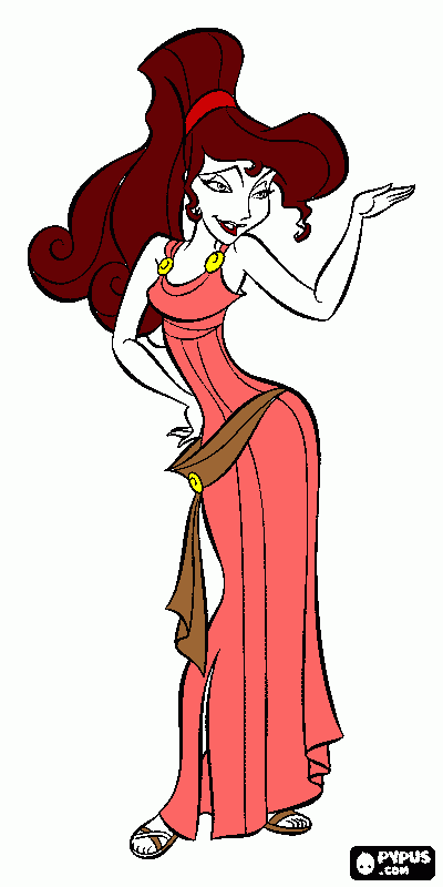 megara coloring page