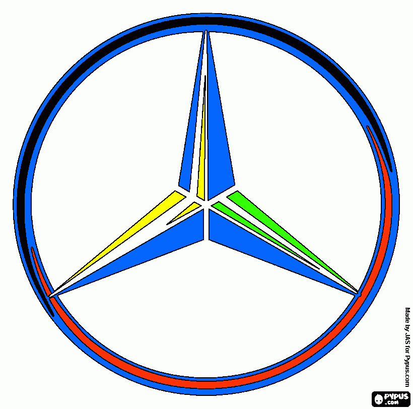 Как нарисовать эмблему mercedes