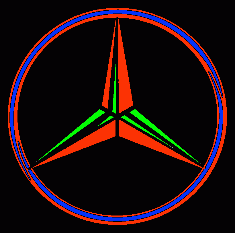 mercedes logo coloring page