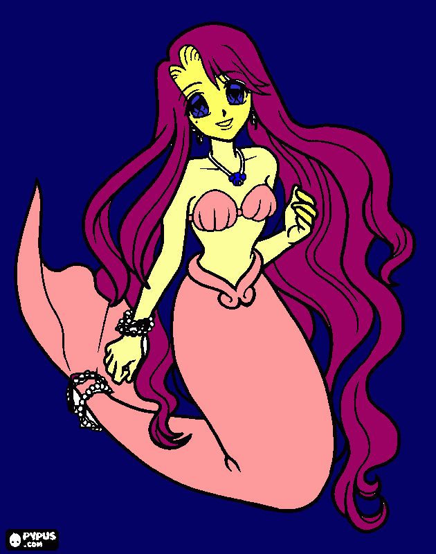 Mermaid Melody coloring page